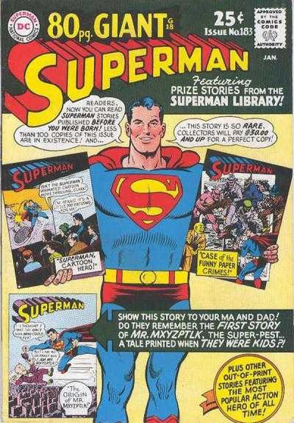 Superman #183 null cover