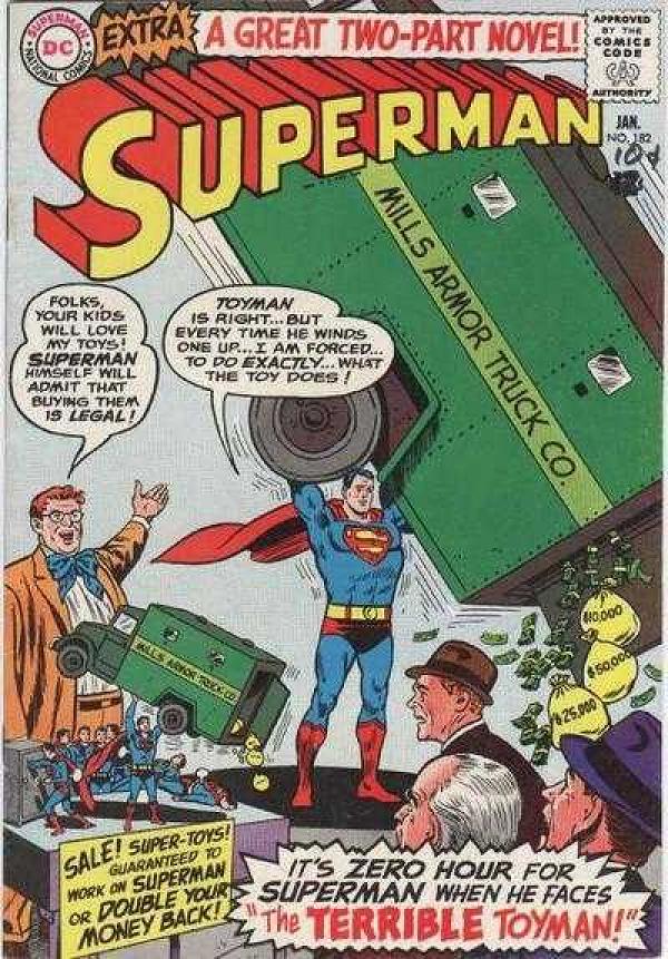 Superman #182 null cover