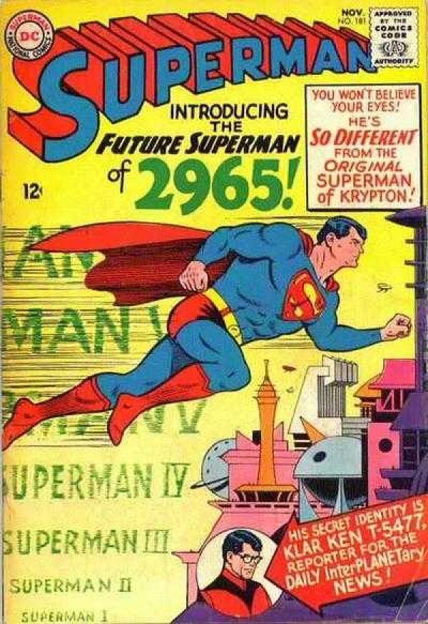 Superman #181 null cover