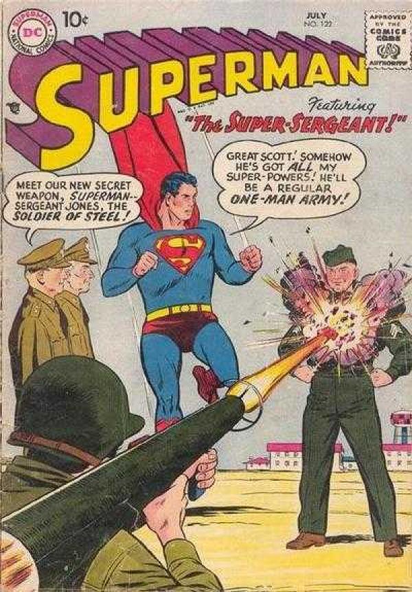 Superman #122 null cover