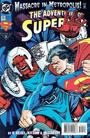 Adventures of Superman #515 cover