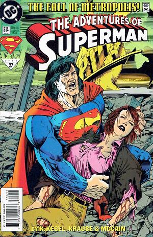 Adventures of Superman #514 cover