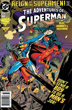 Adventures of Superman #503 cover