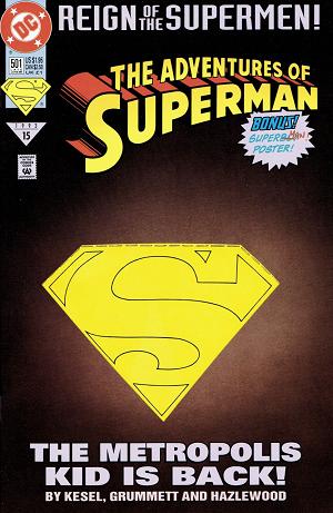 Adventures of Superman #501 cover