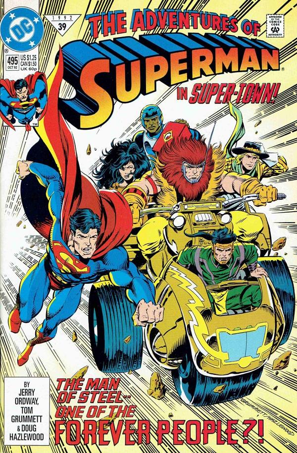 Adventures of Superman #495 null cover