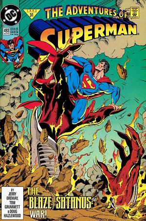 Adventures of Superman #493 cover