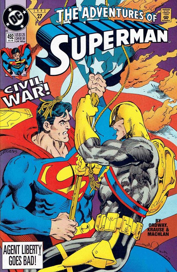 Adventures of Superman #492 null cover