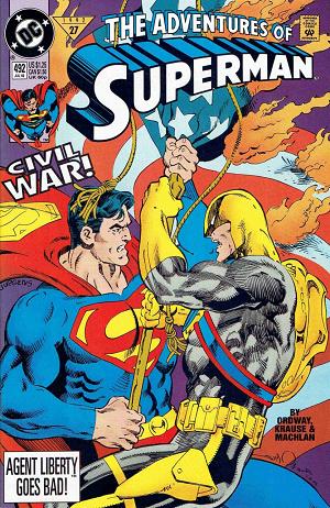 Adventures of Superman #492 cover