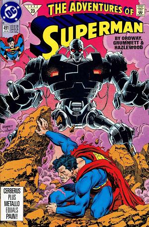 Adventures of Superman #491 cover