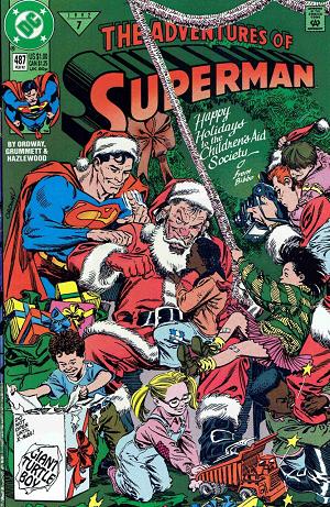 Adventures of Superman #487 cover