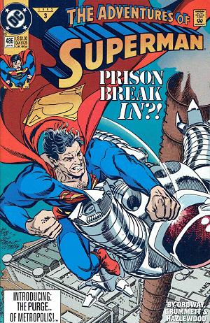 Adventures of Superman #486 cover