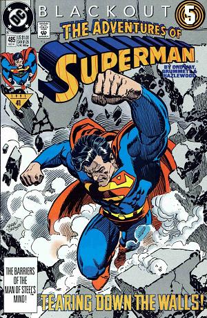 Adventures of Superman #485 cover