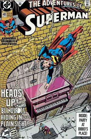 Adventures of Superman #483 cover