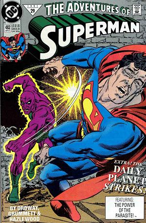 Adventures of Superman #482 cover