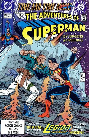 Adventures of Superman #478 cover