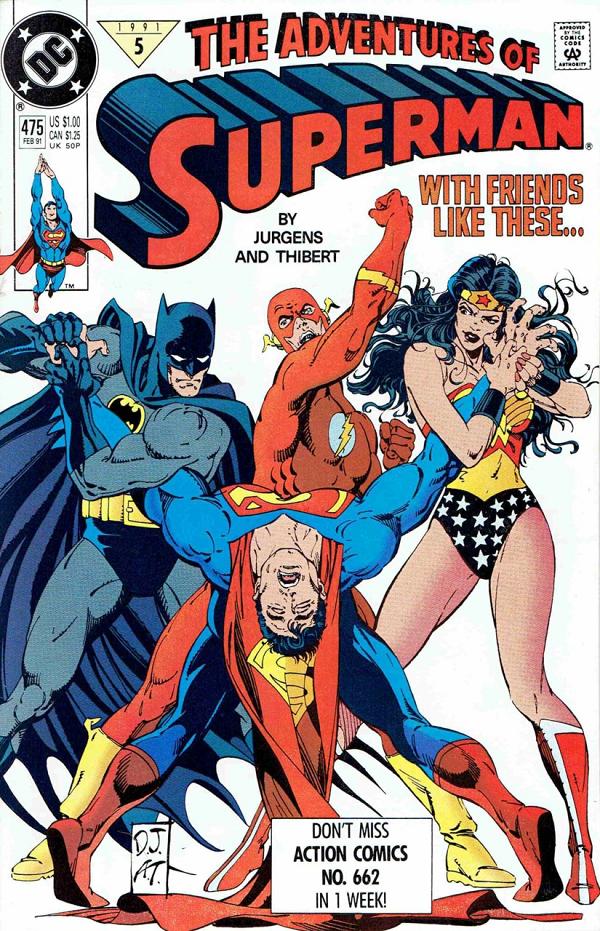 Adventures of Superman #475 null cover