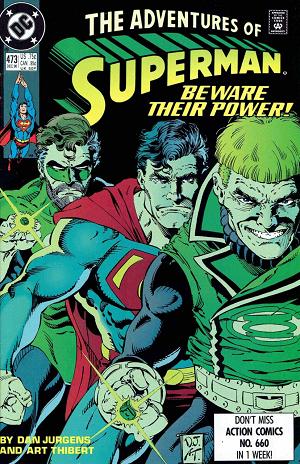 Adventures of Superman #473 cover