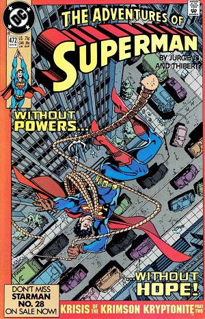 Adventures of Superman #472 cover
