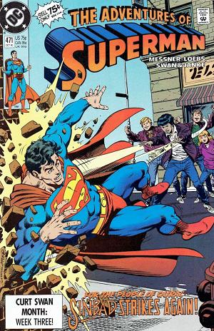 Adventures of Superman #471 cover