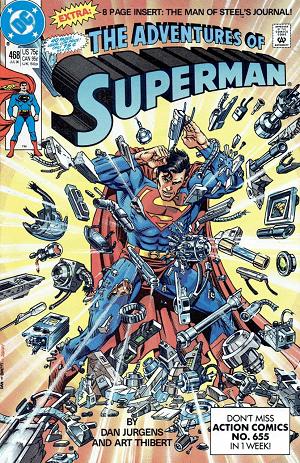 Adventures of Superman #468 cover