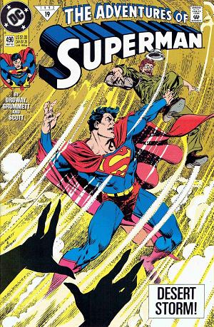 Adventures of Superman #490 cover