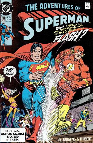Adventures of Superman #463 cover