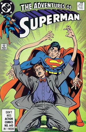 Adventures of Superman #458 cover