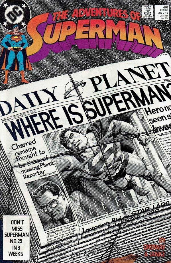 Adventures of Superman #451 null cover