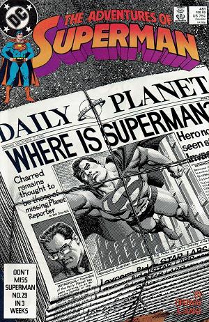 Adventures of Superman #451 cover
