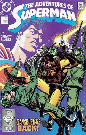 Adventures of Superman #446 cover