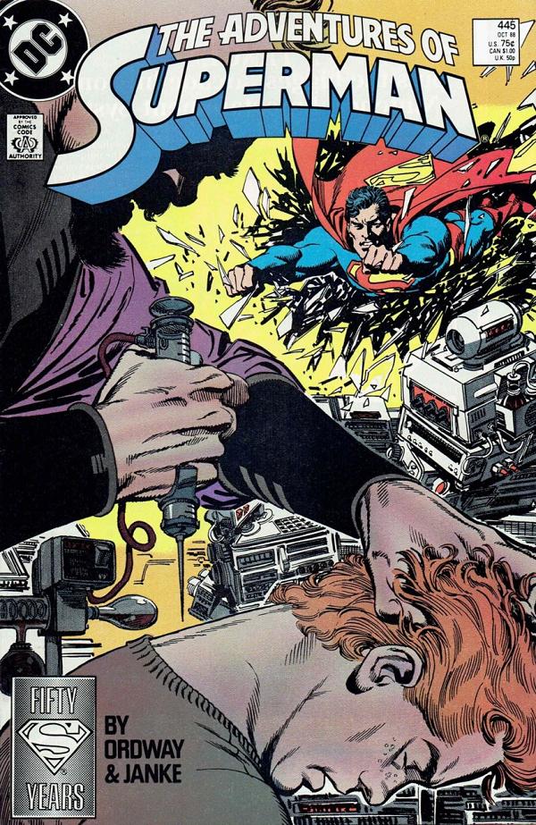 Adventures of Superman #445 null cover