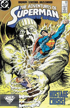 Adventures of Superman #443 cover