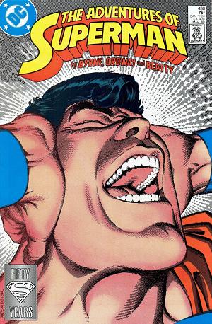 Adventures of Superman #438 cover