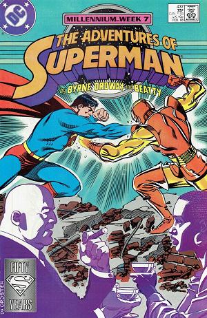 Adventures of Superman #437 cover
