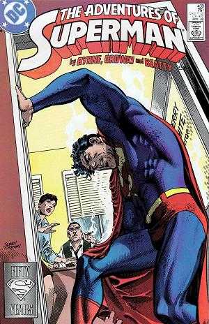 Adventures of Superman #439 cover