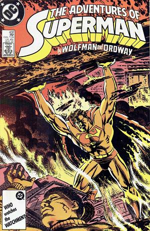 Adventures of Superman #432 cover
