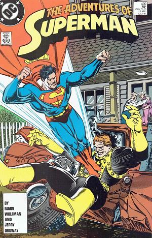 Adventures of Superman #430 cover