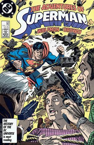 Adventures of Superman #428 cover