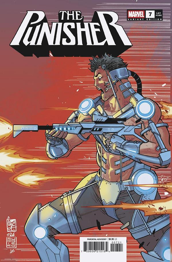 Punisher #7 GIUSEPPE CAMUNCOLI 2-PART CONNECTING VARIANT cover