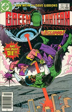 Green Lantern #186 cover