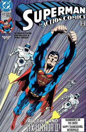 Action Comics #672 cover