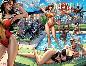 Marvel Swimsuit Special: Brand New Beach Day Wraparound Cover #1 WRAPAROUND COVER cover