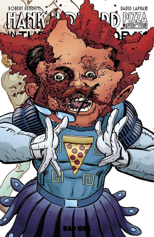 Hank Howard, Pizza Detective The Inside Job #1 variant cover by David Lapham