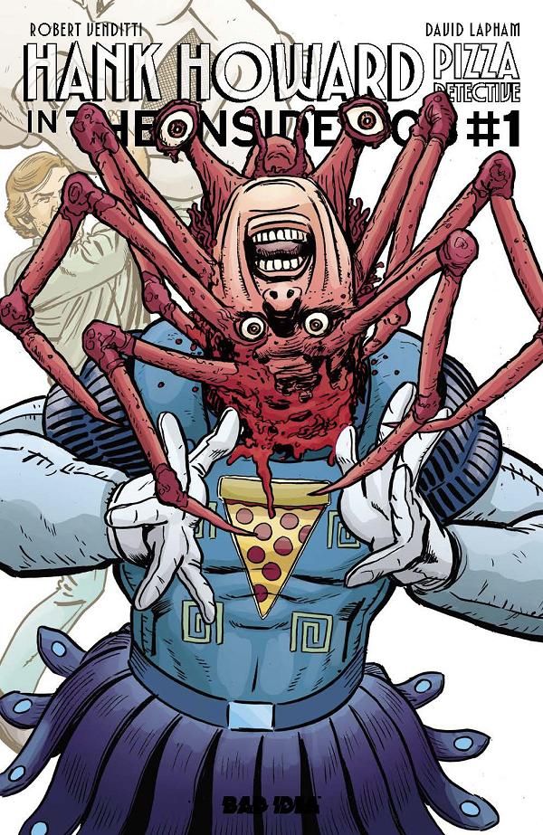 Hank Howard, Pizza Detective The Inside Job #1 variant cover by David Lapham