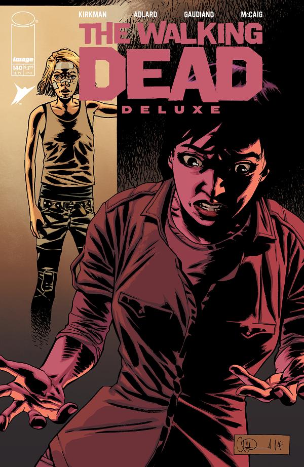 Walking Dead Deluxe #140 variant cover by Charlie Adlard