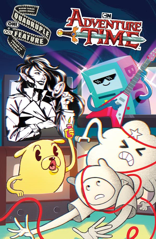 Adventure Time Quadruple Feature #1 variant cover by Jaki King