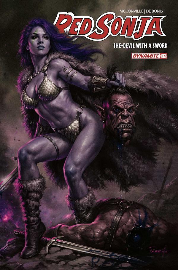 Red Sonja She Devil With A Sword #3 CVR L CVR L LUCIO PARRILLO ULTRAVIOLET cover