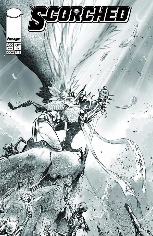 Scorched #52 CVR B CVR B IG GUARA B&W cover