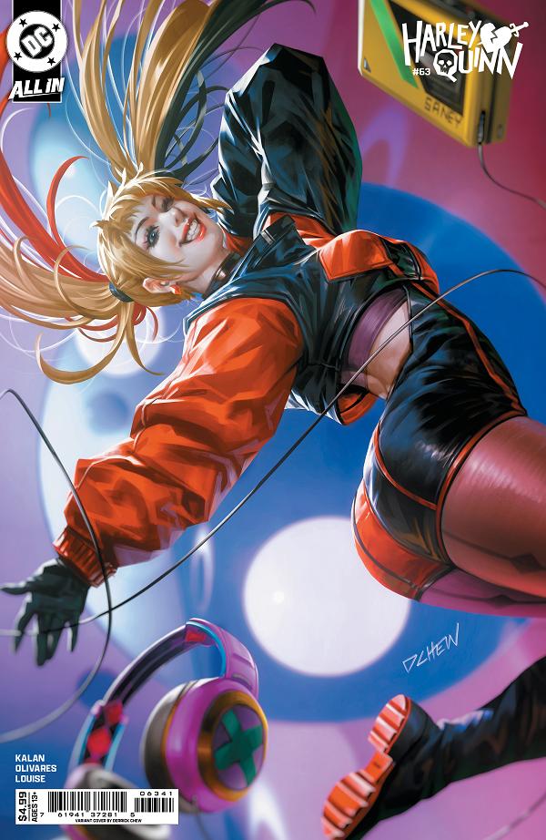 Harley Quinn #63 CVR D CVR D DERRICK CHEW CARD STOCK cover