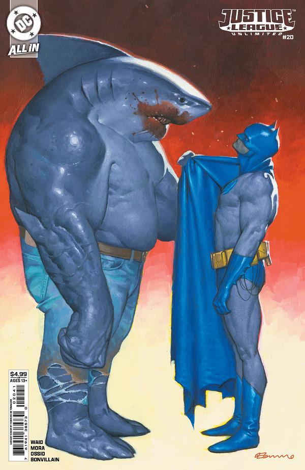 Justice League Unlimited #20 variant cover by Fabrizio De Tommaso